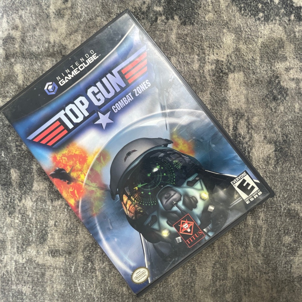 Top Gun Combat Zones Nintendo GameCube Video Game Titus Software Black Label